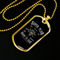 Super Plug Biker Necklace Stainless Steel or 18k Gold Dog Tag 24"-Express Your Love Gifts