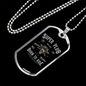 Super Plug Biker Necklace Stainless Steel or 18k Gold Dog Tag 24"-Express Your Love Gifts