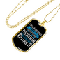 Super Sexy Policewoman Necklace Stainless Steel or 18k Gold Dog Tag 24"-Express Your Love Gifts