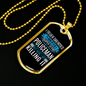 Super Sexy Policewoman Necklace Stainless Steel or 18k Gold Dog Tag 24"-Express Your Love Gifts
