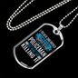Super Sexy Policewoman Necklace Stainless Steel or 18k Gold Dog Tag 24"-Express Your Love Gifts