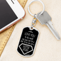 Superhero Dad Keychain Stainless Steel or 18k Gold Dog Tag Keyring-Express Your Love Gifts