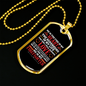 Superhero In My Life Firefighter Gift Stainless Steel or 18k Gold Dog Tag 24" Chain-Express Your Love Gifts