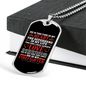 Superhero In My Life Firefighter Gift Stainless Steel or 18k Gold Dog Tag 24" Chain-Express Your Love Gifts