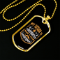 Superpower Firefighter Gift Stainless Steel or 18k Gold Dog Tag 24" Chain-Express Your Love Gifts