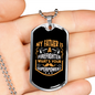 Superpower Firefighter Gift Stainless Steel or 18k Gold Dog Tag 24" Chain-Express Your Love Gifts