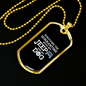 Surviving the Quarantine w My Dog Necklace Stainless Steel or 18k Gold Dog Tag 24" Chain-Express Your Love Gifts