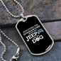 Surviving the Quarantine w My Dog Necklace Stainless Steel or 18k Gold Dog Tag 24" Chain-Express Your Love Gifts