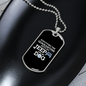 Surviving the Quarantine w My Dog Necklace Stainless Steel or 18k Gold Dog Tag 24" Chain-Express Your Love Gifts