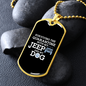 Surviving the Quarantine w My Dog Necklace Stainless Steel or 18k Gold Dog Tag 24" Chain-Express Your Love Gifts