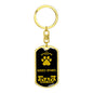 Sussex Spaniel Keychain Stainless Steel or 18k Gold-Express Your Love Gifts