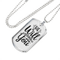 Sustain You Christian Necklace Stainless Steel or 18k Gold Dog Tag 24" Chain-Express Your Love Gifts