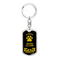 Swedish Vallhund Keychain Stainless Steel or 18k Gold-Express Your Love Gifts