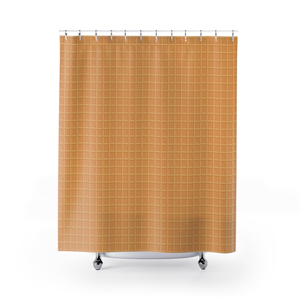 Sweet Dessert Waffle Stylish Design 71" x 74" Elegant Waterproof Shower Curtain for a Spa-like Bathroom Paradise Exceptional Craftsmanship-Express Your Love Gifts
