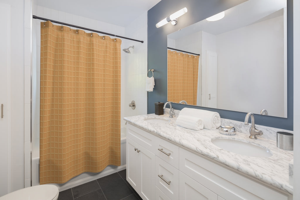 Sweet Dessert Waffle Stylish Design 71" x 74" Elegant Waterproof Shower Curtain for a Spa-like Bathroom Paradise Exceptional Craftsmanship-Express Your Love Gifts