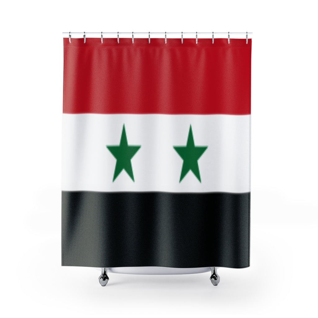 Syria Flag Stylish Design 71" x 74" Elegant Waterproof Shower Curtain for a Spa-like Bathroom Paradise Exceptional Craftsmanship-Express Your Love Gifts