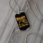 T Bitcoin (15) Crypto Necklace Stainless Steel or 18k Gold Dog Tag 24" Chain-Express Your Love Gifts