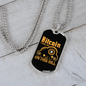 T Bitcoin (15) Crypto Necklace Stainless Steel or 18k Gold Dog Tag 24" Chain-Express Your Love Gifts