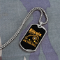 T Bitcoin (15) Crypto Necklace Stainless Steel or 18k Gold Dog Tag 24" Chain-Express Your Love Gifts
