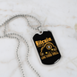 T Bitcoin (15) Crypto Necklace Stainless Steel or 18k Gold Dog Tag 24" Chain-Express Your Love Gifts