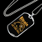 T Bitcoin (15) Crypto Necklace Stainless Steel or 18k Gold Dog Tag 24" Chain-Express Your Love Gifts