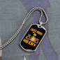 T Bitcoin Crypto Necklace Stainless Steel or 18k Gold Dog Tag 24" Chain-Express Your Love Gifts