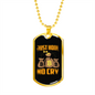 T Bitcoin Crypto Necklace Stainless Steel or 18k Gold Dog Tag 24" Chain-Express Your Love Gifts