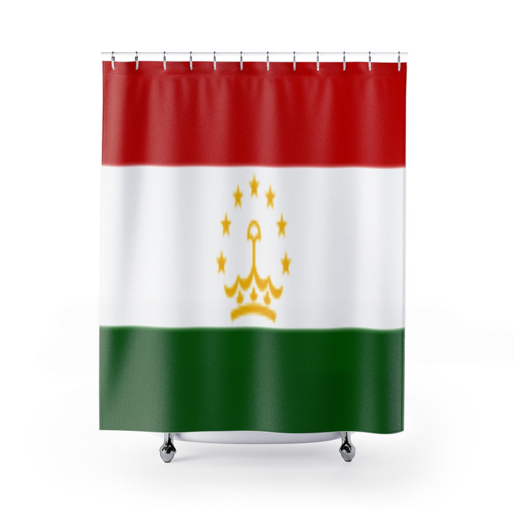 Tajikistan Flag Stylish Design 71" x 74" Elegant Waterproof Shower Curtain for a Spa-like Bathroom Paradise Exceptional Craftsmanship-Express Your Love Gifts