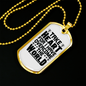 Take Heart Cross Christian Necklace Stainless Steel or 18k Gold Dog Tag 24" Chain-Express Your Love Gifts