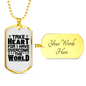 Take Heart Cross Christian Necklace Stainless Steel or 18k Gold Dog Tag 24" Chain-Express Your Love Gifts