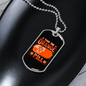 Take The orange Pill Crypto Necklace Stainless Steel or 18k Gold Dog Tag 24" Chain-Express Your Love Gifts