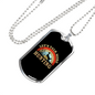 Talk More Hunting Necklace Stainless Steel or 18k Gold Dog Tag 24" Chain-Express Your Love Gifts
