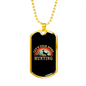 Talk More Hunting Necklace Stainless Steel or 18k Gold Dog Tag 24" Chain-Express Your Love Gifts