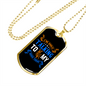 Talking Dogs Necklace Stainless Steel or 18k Gold Dog Tag 24" Chain-Express Your Love Gifts