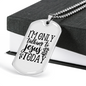 Talking To Jesus Christian Necklace Stainless Steel or 18k Gold Dog Tag 24" Chain-Express Your Love Gifts