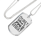 Talking To Jesus Today Christian Necklace Stainless Steel or 18k Gold Dog Tag 24" Chain-Express Your Love Gifts