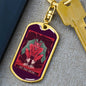 Tarot Card Devil Tarot Keychain Dog Tag Stainless Steel or 18k Gold-Express Your Love Gifts