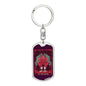 Tarot Card Devil Tarot Keychain Dog Tag Stainless Steel or 18k Gold-Express Your Love Gifts