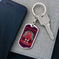 Tarot Card Devil Tarot Keychain Dog Tag Stainless Steel or 18k Gold-Express Your Love Gifts