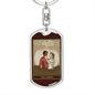Tarot Card Lovers Keychain Dog Tag Stainless Steel or 18k Gold-Express Your Love Gifts