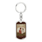 Tarot Card Lovers Keychain Dog Tag Stainless Steel or 18k Gold-Express Your Love Gifts