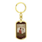 Tarot Card Lovers Keychain Dog Tag Stainless Steel or 18k Gold-Express Your Love Gifts