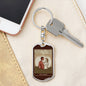 Tarot Card Lovers Keychain Dog Tag Stainless Steel or 18k Gold-Express Your Love Gifts