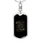 Tarot Card Magic Crystal And Hand Keychain Dog Tag Stainless Steel or 18k Gold-Express Your Love Gifts
