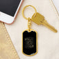 Tarot Card Magic Crystal And Hand Keychain Dog Tag Stainless Steel or 18k Gold-Express Your Love Gifts