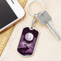 Tarot Card Moon Tarot Keychain Dog Tag Stainless Steel or 18k Gold-Express Your Love Gifts