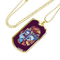 Tarot Card Necklace Fortune Teller Stainless Steel or 18k Gold Dog Tag 24"-Express Your Love Gifts