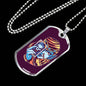 Tarot Card Necklace Fortune Teller Stainless Steel or 18k Gold Dog Tag 24"-Express Your Love Gifts