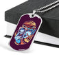 Tarot Card Necklace Fortune Teller Stainless Steel or 18k Gold Dog Tag 24"-Express Your Love Gifts