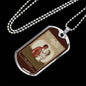 Tarot Card Necklace Lovers Stainless Steel or 18k Gold Dog Tag 24"-Express Your Love Gifts